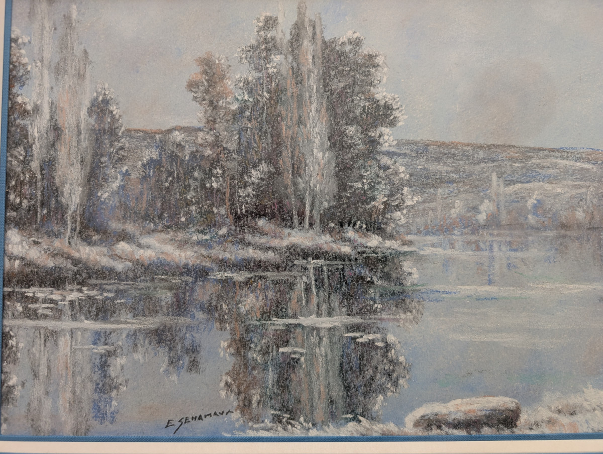 Eugene Senamax Paysage d'Hiver En Limousin-photo-1