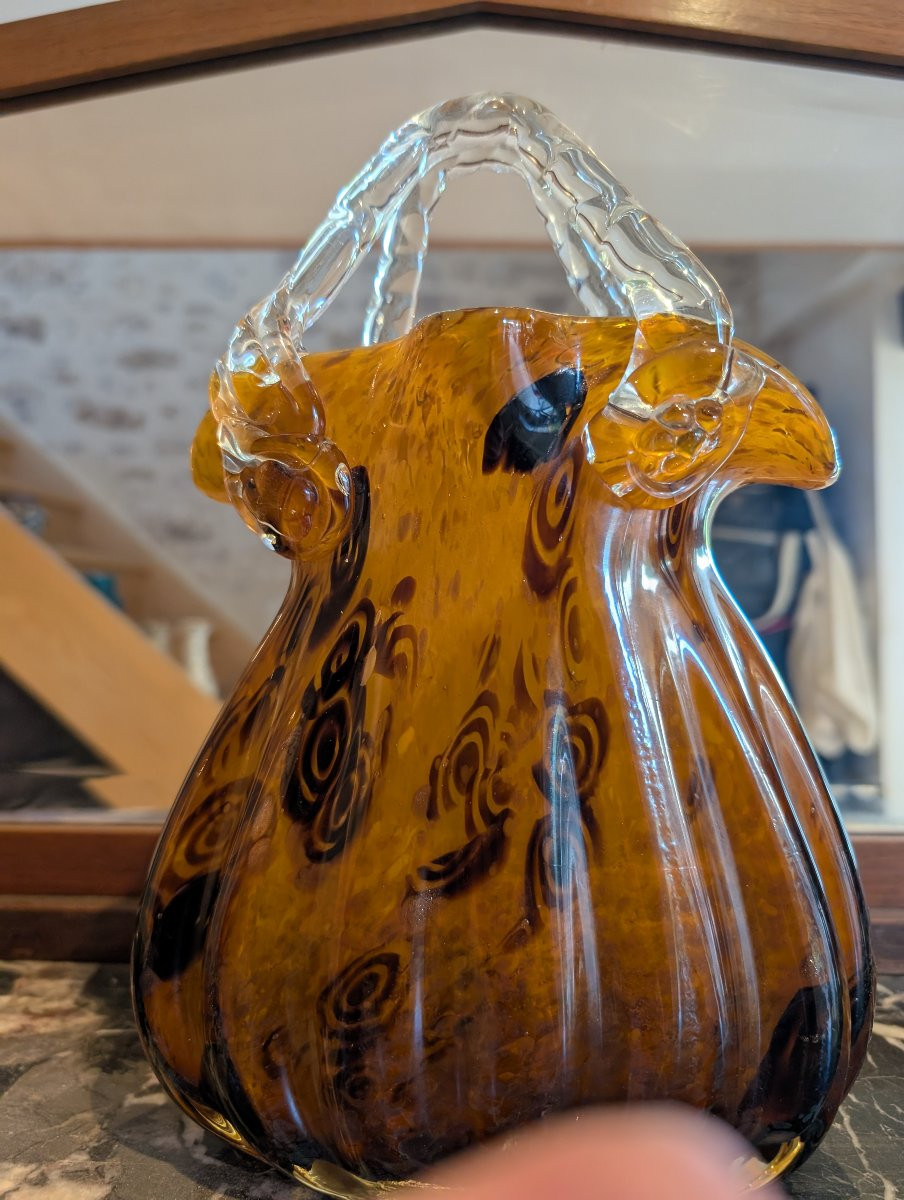 Grand Vase Auguste Jean En Cristal-photo-3