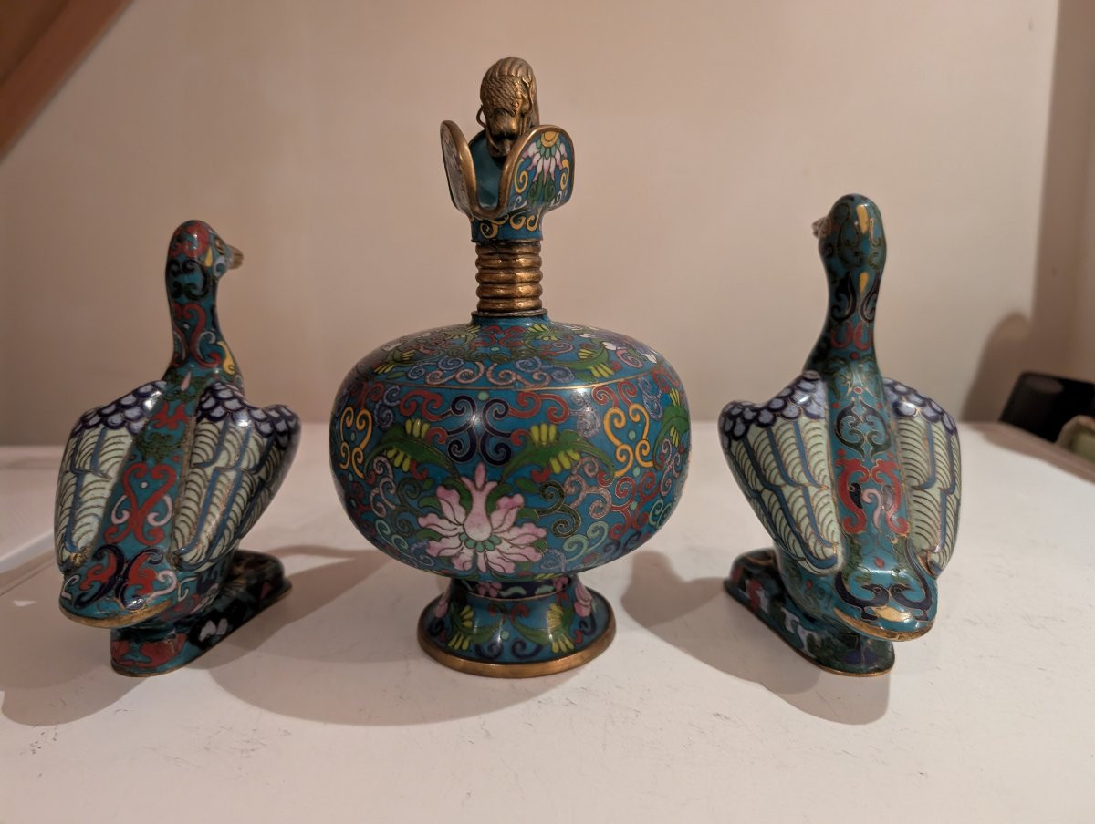 cloisonnes chine fin 19è-photo-2