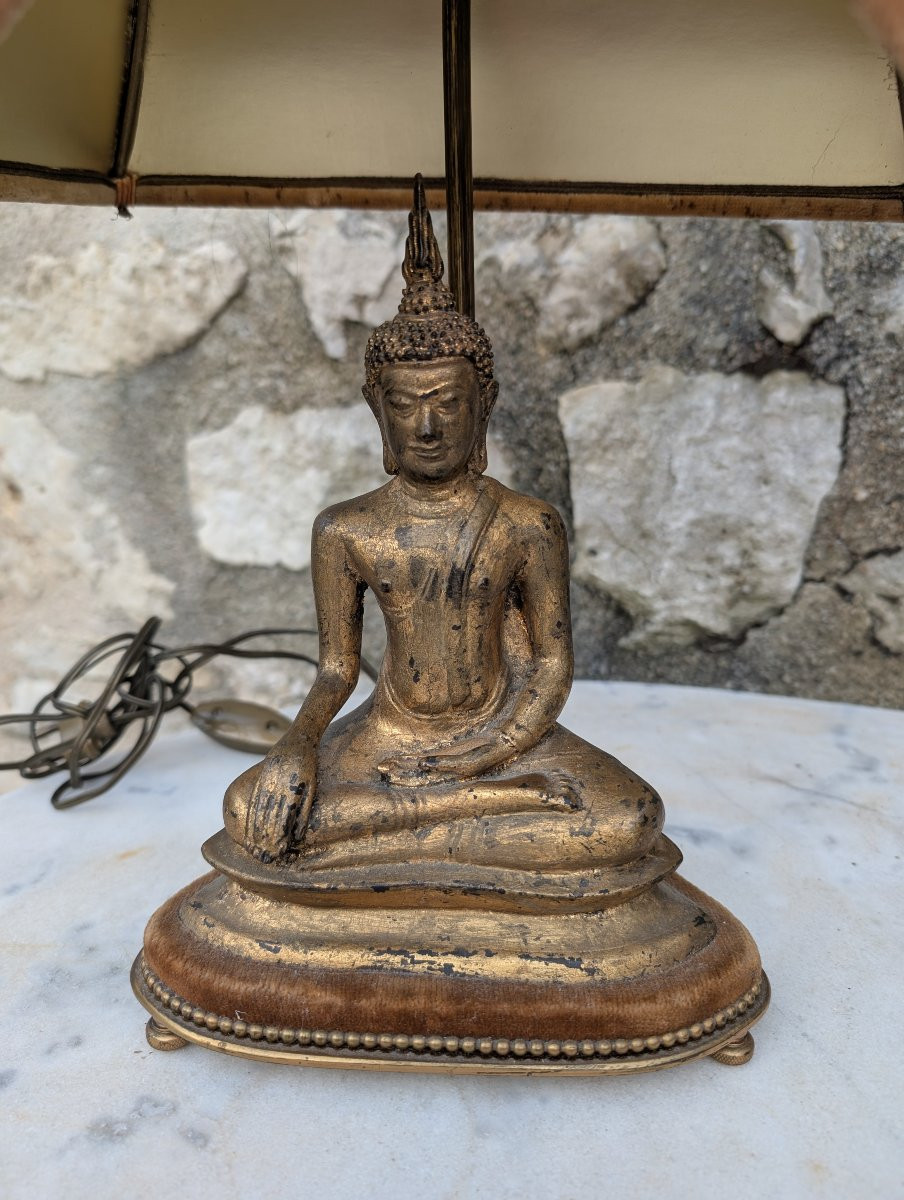 Gilded Bronze Buddha Thailand Asia-photo-2