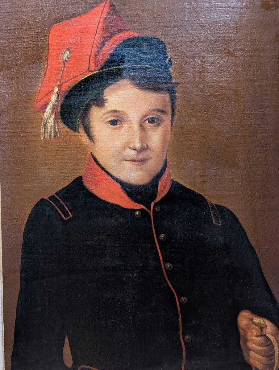 Portrait Of A Military Child Circa 1850-photo-2