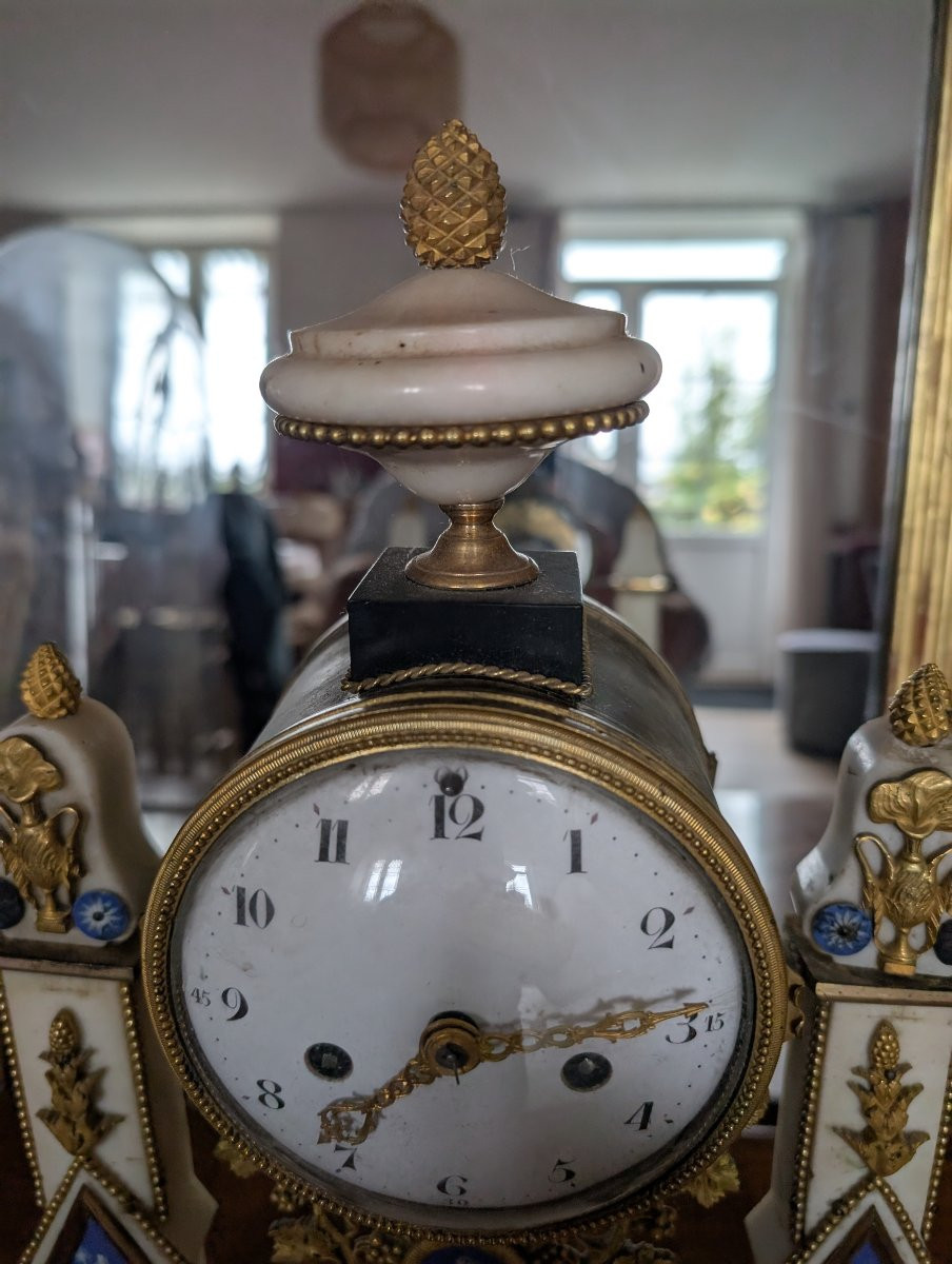 Louis XVI Wedgwood Period Clock-photo-3