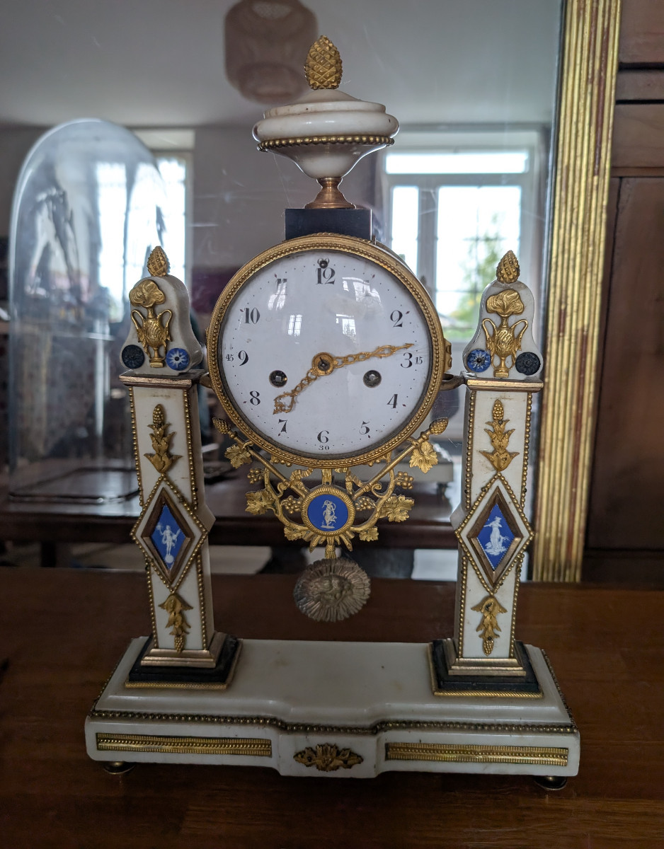 Louis XVI Wedgwood Period Clock
