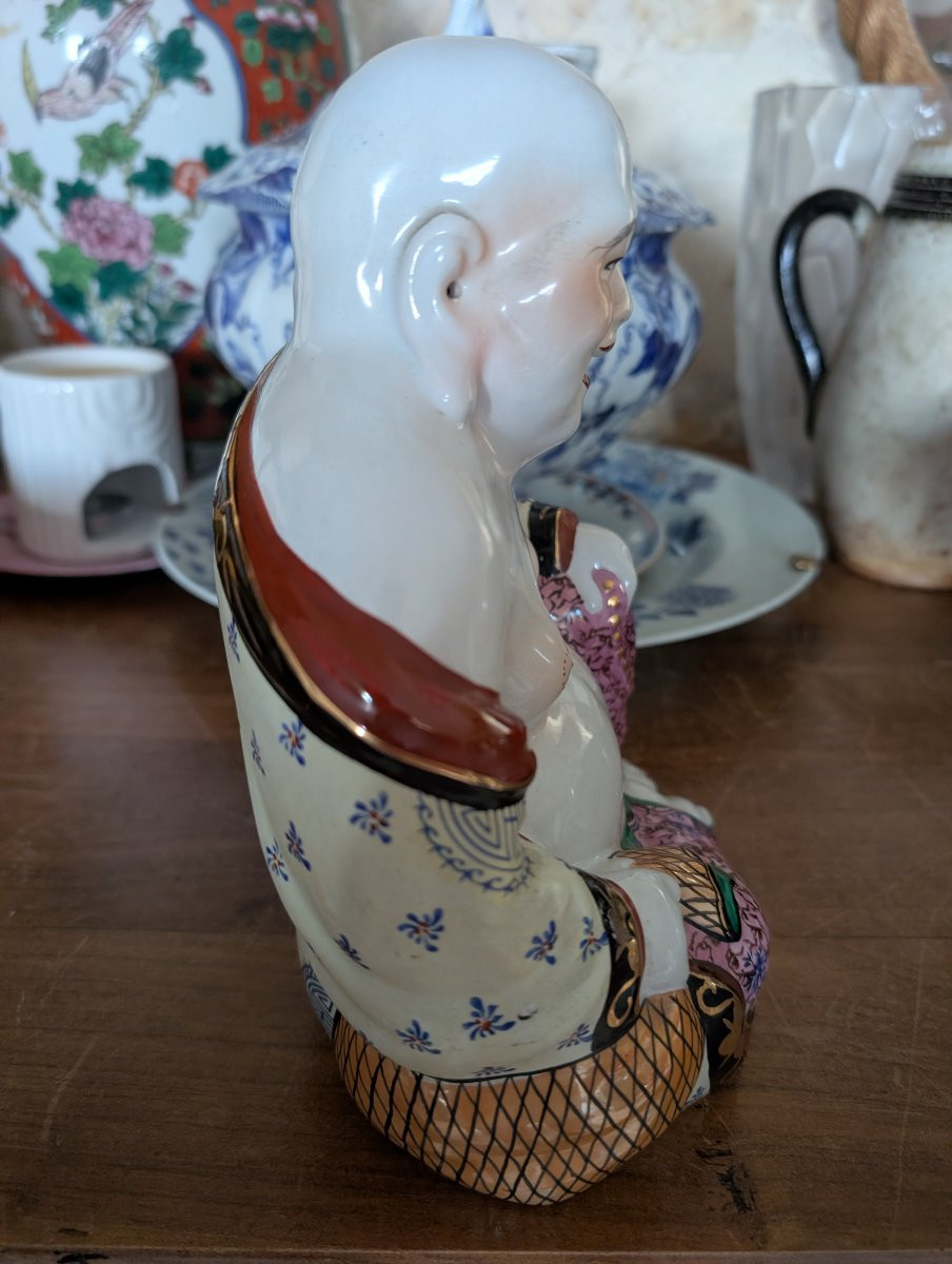 Large Chinese Porcelain Buddha-photo-2