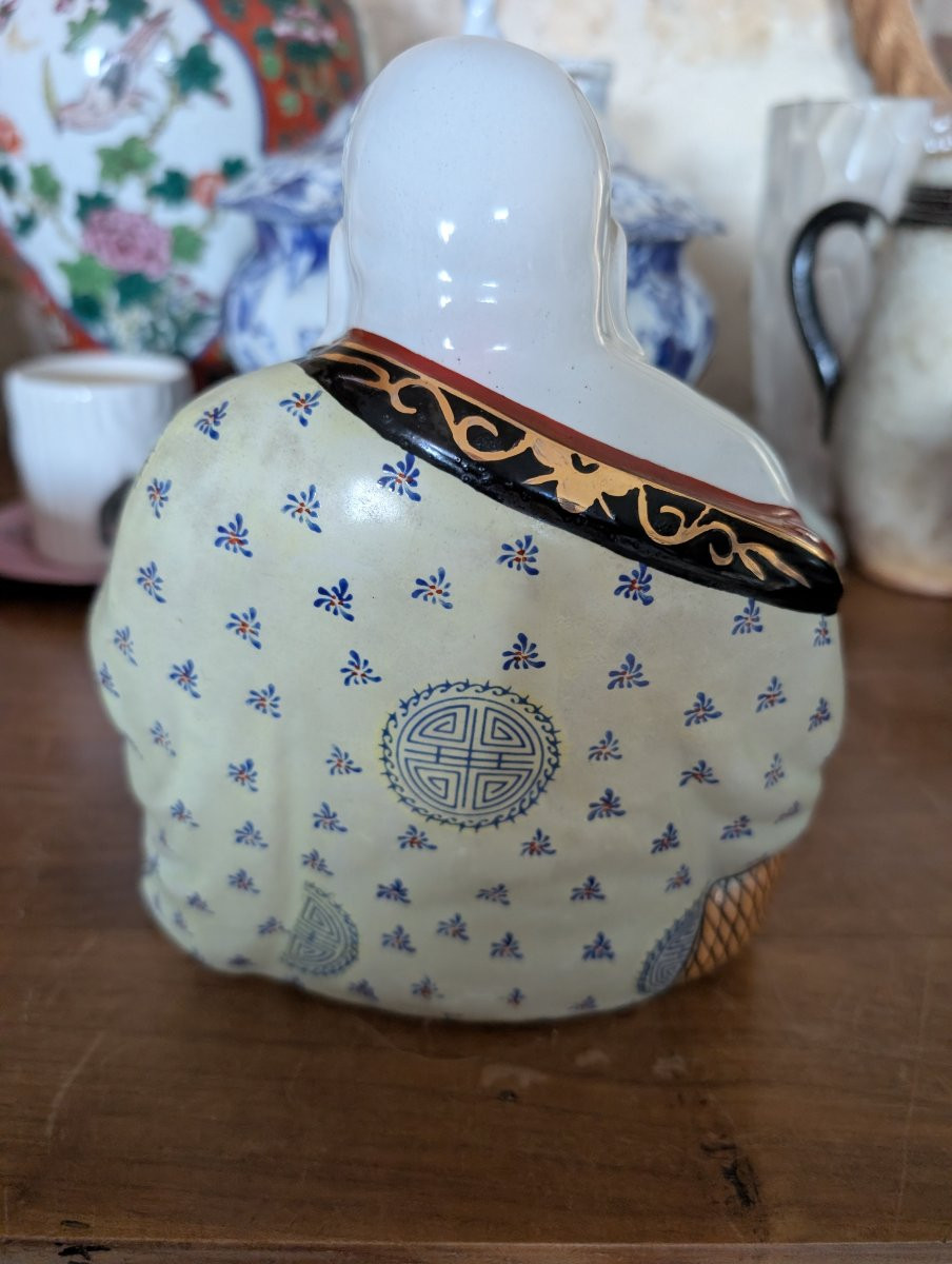 Large Chinese Porcelain Buddha-photo-3
