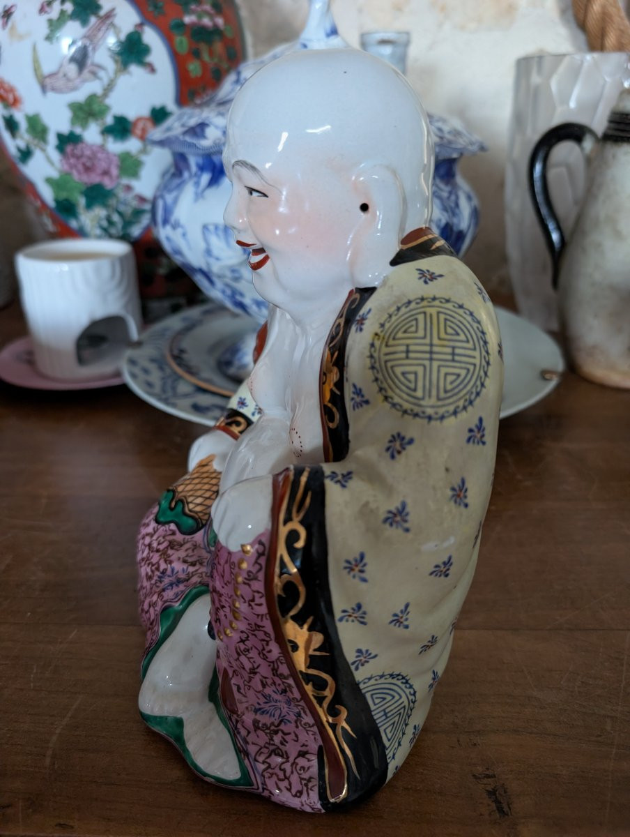 Large Chinese Porcelain Buddha-photo-4