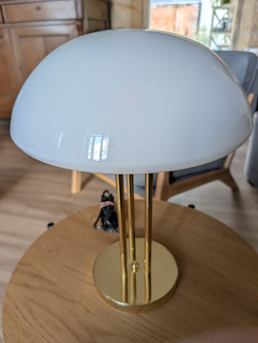 Mushroom Lamp In The Art Deco Style Of The 1970s-photo-2