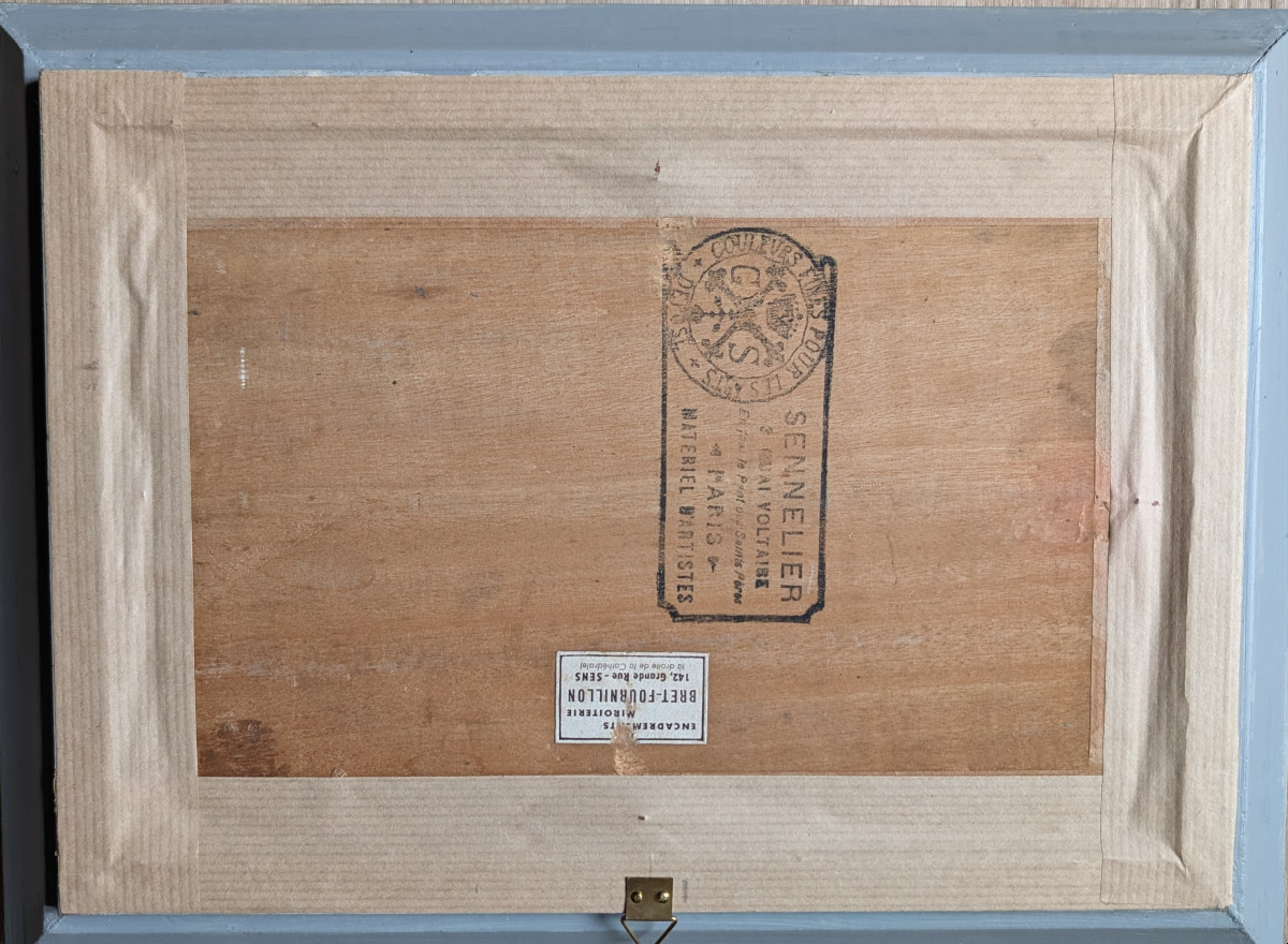 attr a karl daubigny vaches au bord de l'etang-photo-3