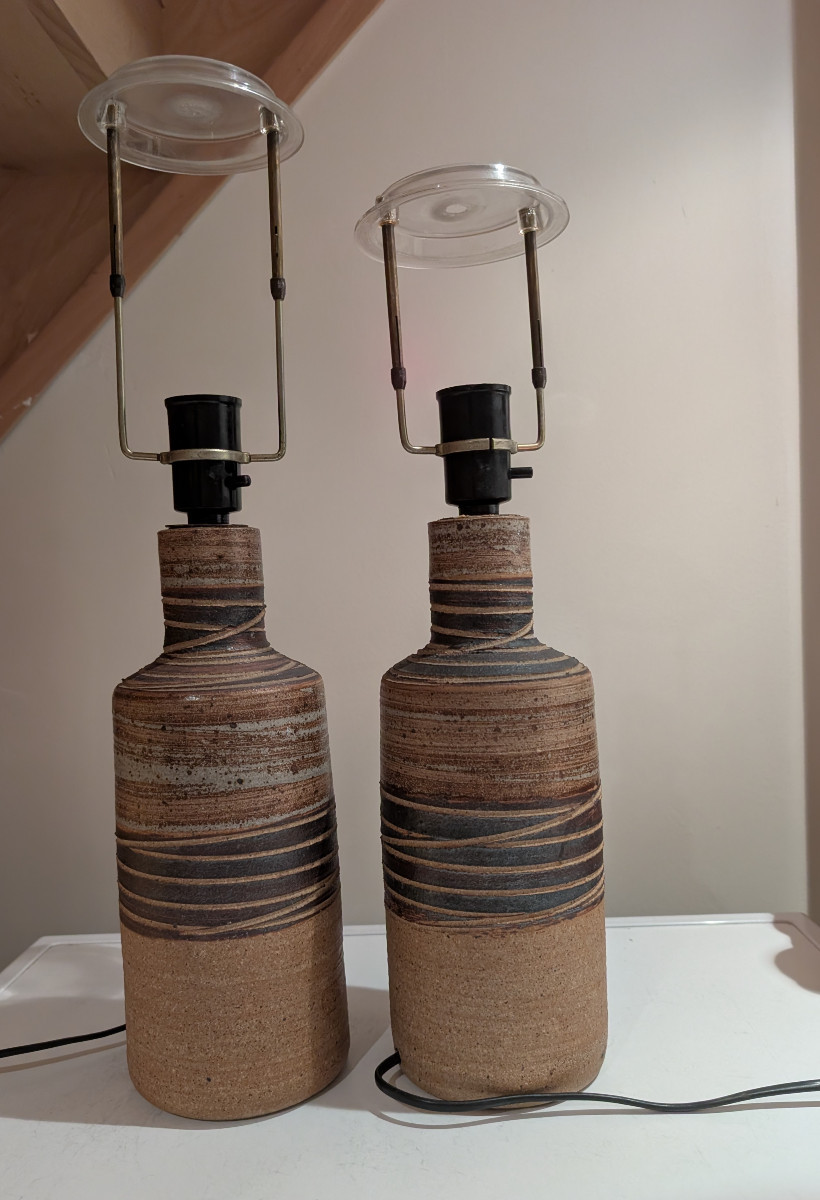 Pair Of Tue Poulsen Lamps