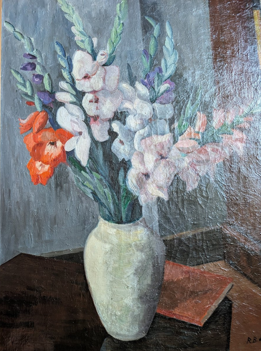 bouquet de glaeuils signe de jeanpetit art deco-photo-2