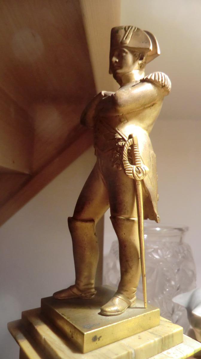Statue Napoleon Bronze Doré Empire-photo-4