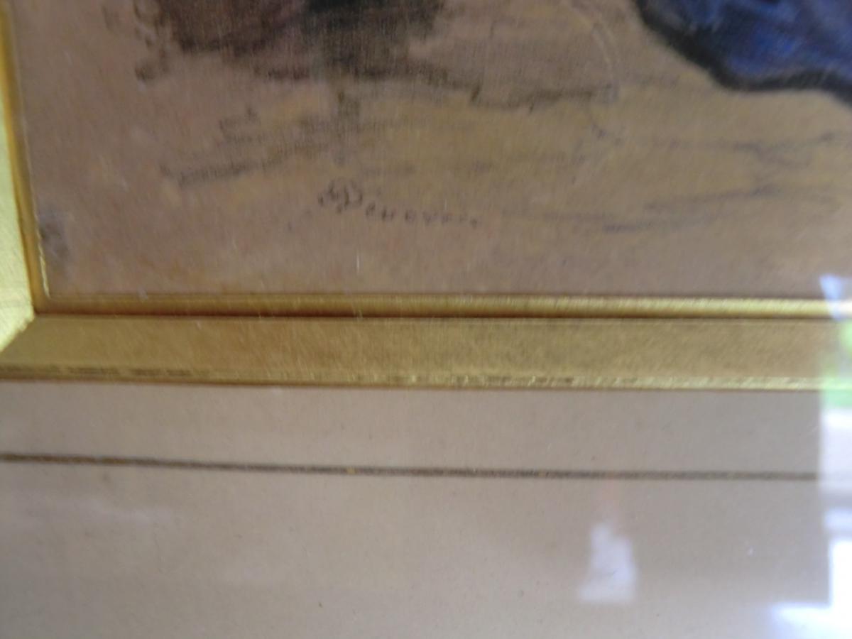 Gravure Gouachée Par Eugene Deveria-photo-3
