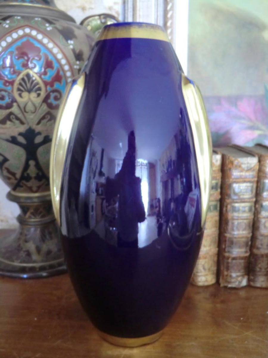 Vase Art Deco Signé Pinon Maurice-photo-3