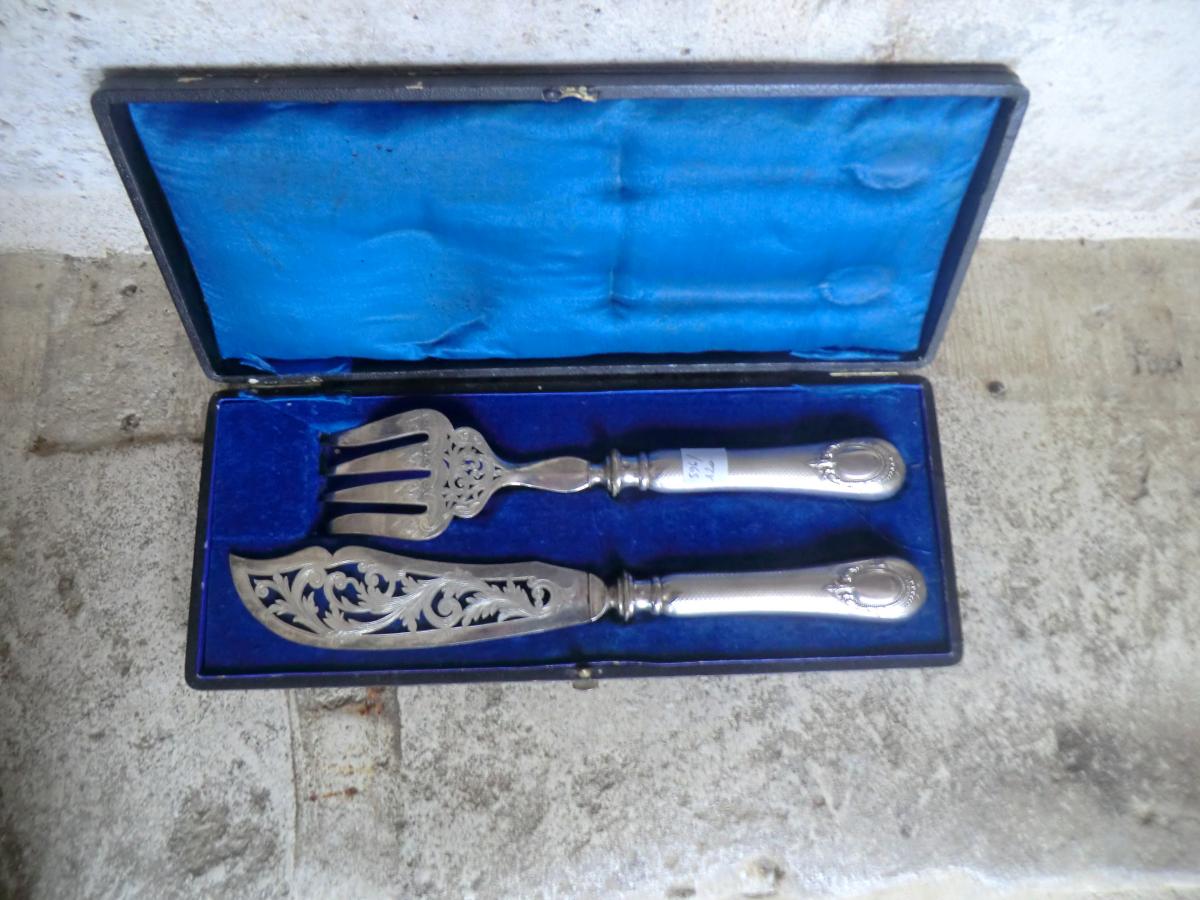 Couverts En Argent Dans Leur Coffret-photo-2