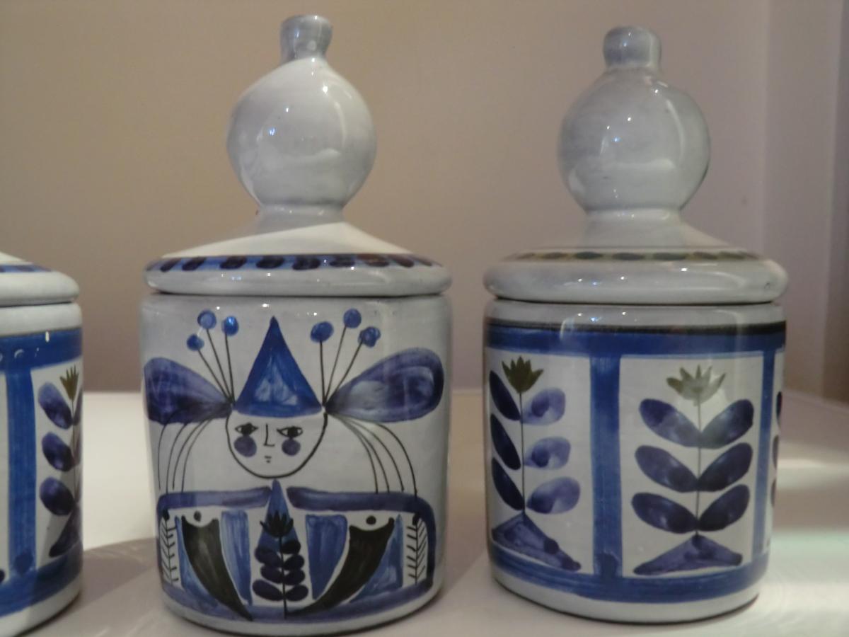 Serie De 4 Pots Couverts Roger Capron-photo-2