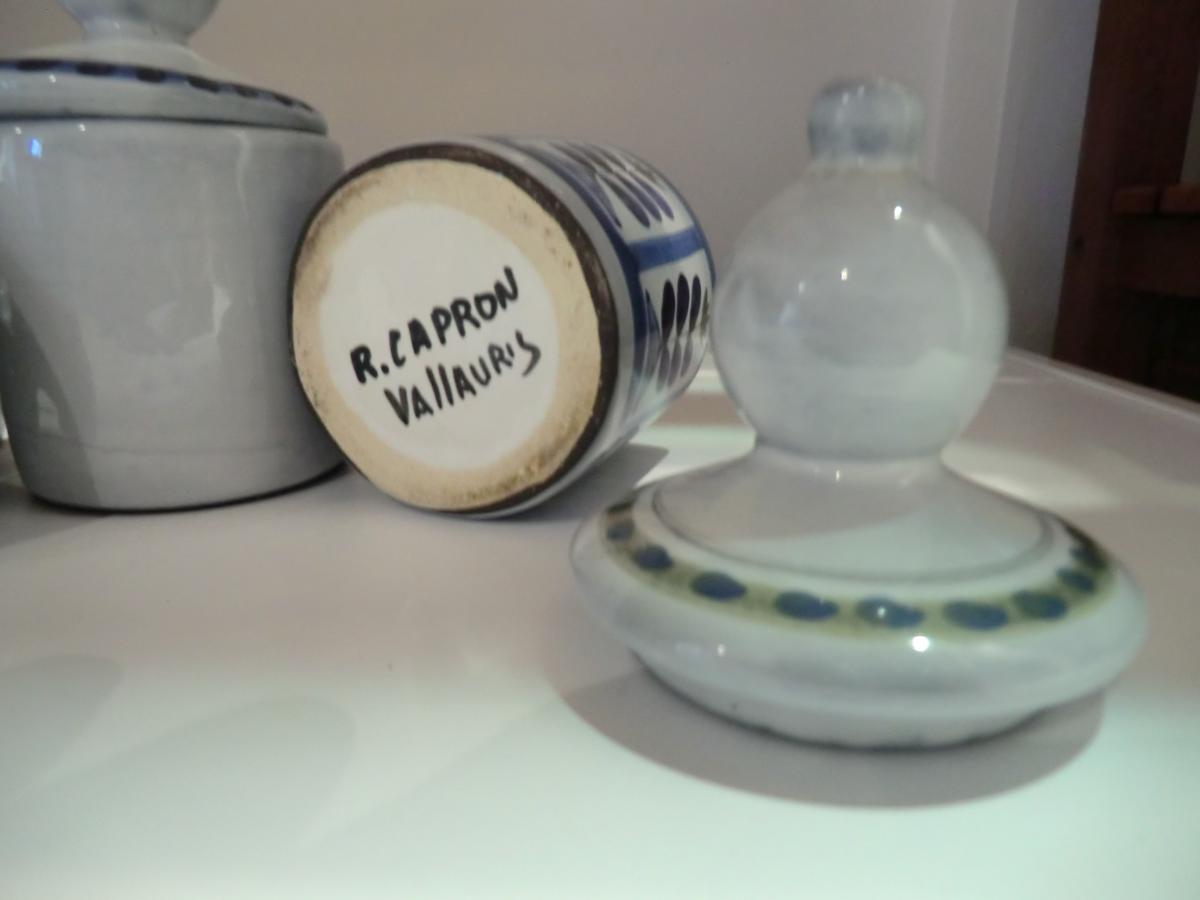 Serie De 4 Pots Couverts Roger Capron-photo-1