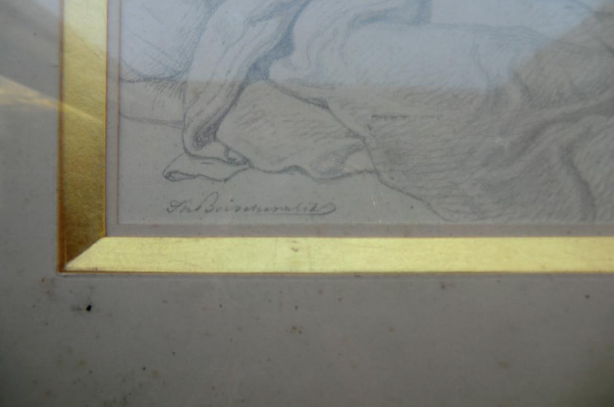 Drawing Scene Of Christ Signed Boischevalier-photo-4