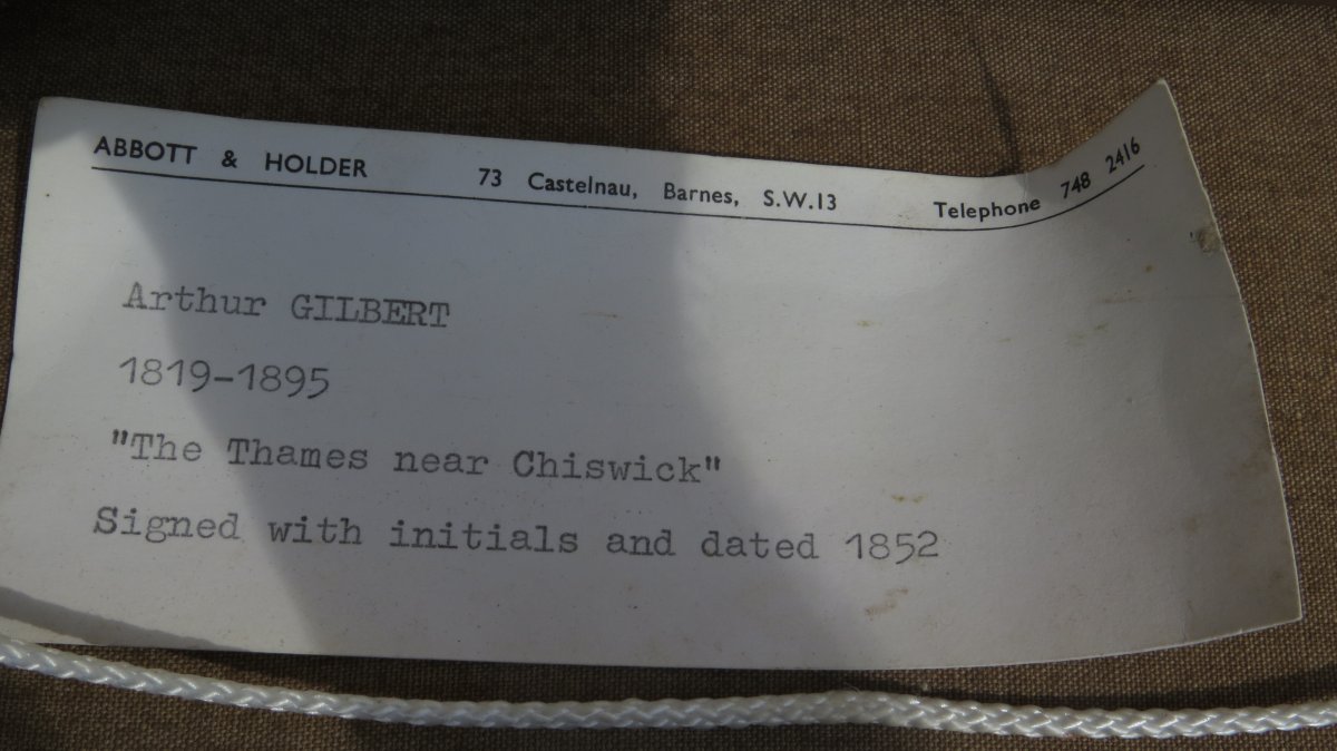 Arthur Gilbert (119/1895) The Thames Near De Chiswick 1852-photo-6