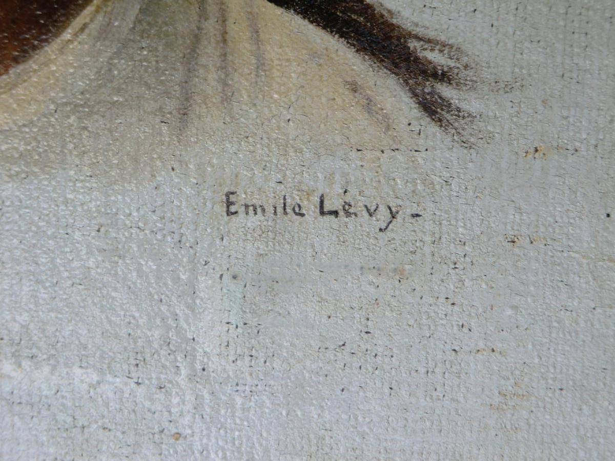 Etude De Tete Of Young Woman By Emile Levy-photo-4