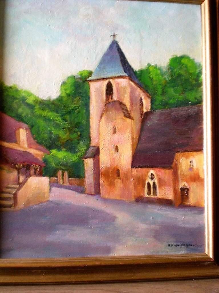 Roger Rieupeyroux The Church Of Valojoux Near Sarlat-photo-2