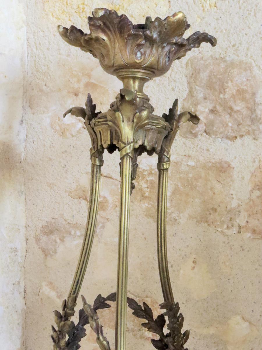 Lustre En Bronze De Style Louis 16-photo-3