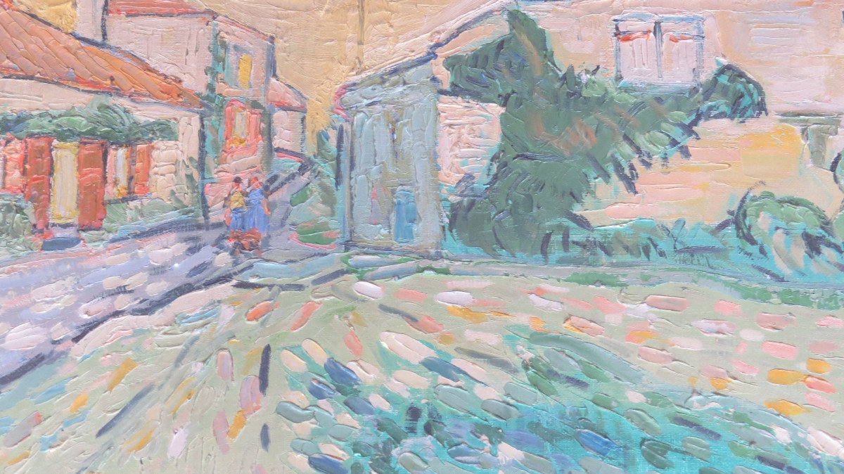 Tableau Impressioniste Vue De Village mareuil en perigord