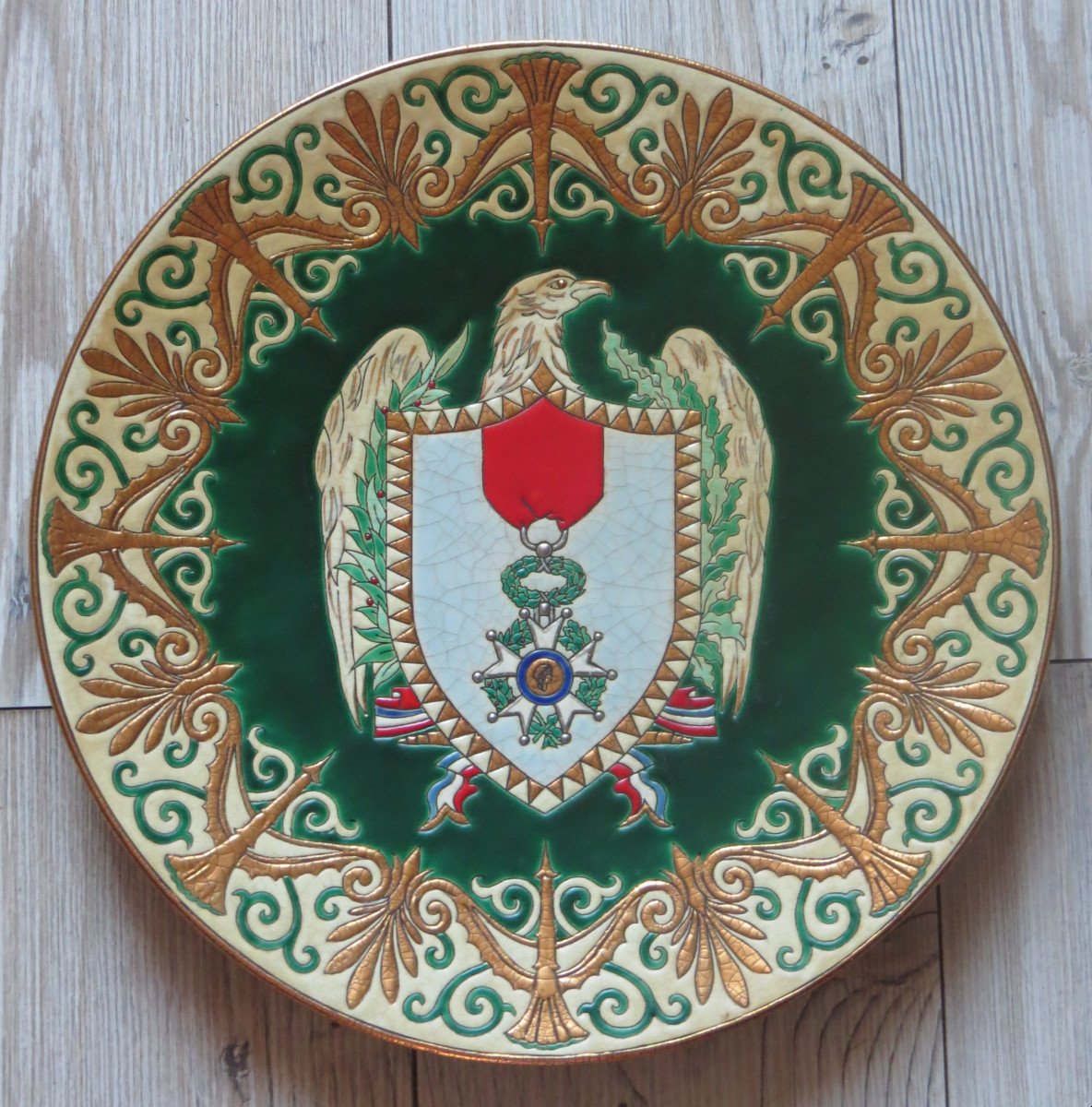 Grand Plat Longwy A La Legion d'Honneur 