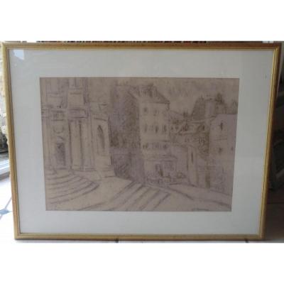 Drawing Signed Tirman Henriette (1875-1952)