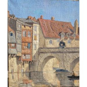 Tableau d'Exposition Attribue A l'Ecole De Crozant Madeline