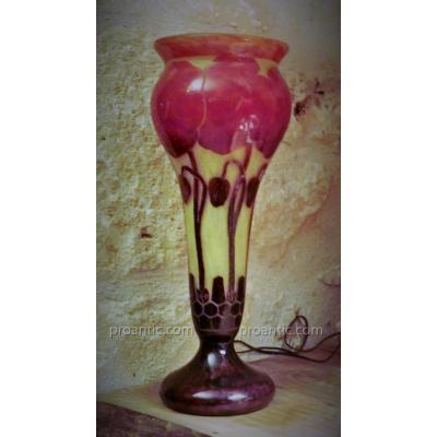 Vase En Pate De Verre Le Verre Français