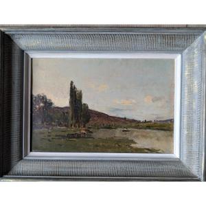 attr a karl daubigny vaches au bord de l'etang