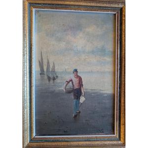 Return Of Fishing Signed L Mary