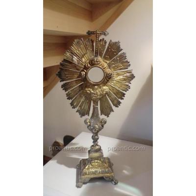 Grand Monstrance Silver & Vermeil With His Lunule