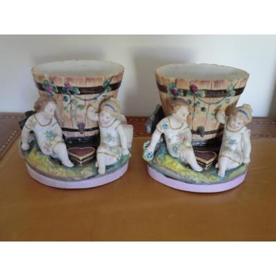 Pair Of Porcelain Subjects Paris