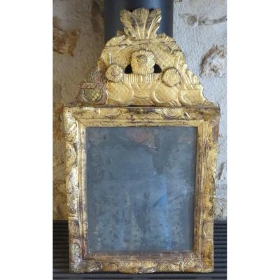 Haute Epoque Mirror Gilded With Leaf