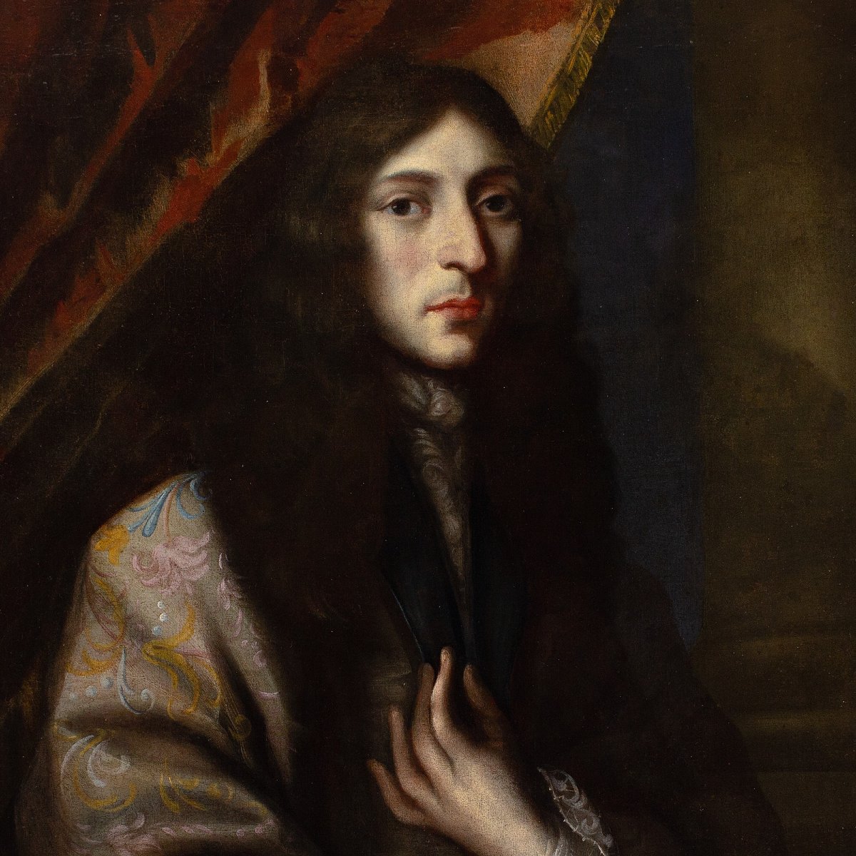 Jacques d'Agar (circle), Portrait Of A Gentleman In A Silk Robe-photo-1