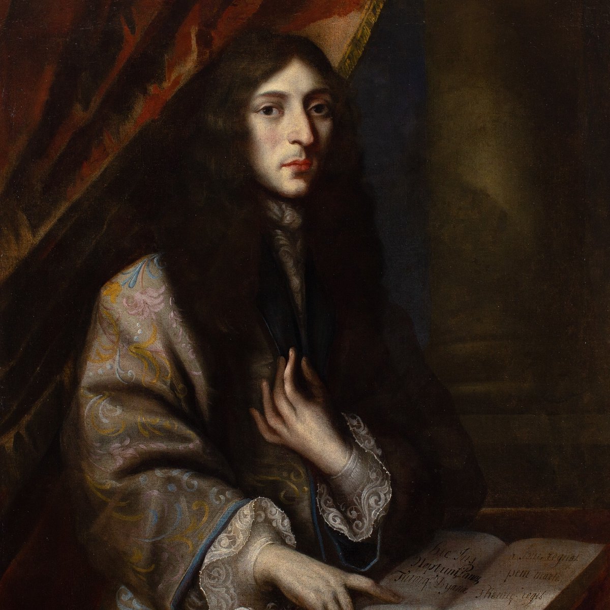 Jacques d'Agar (circle), Portrait Of A Gentleman In A Silk Robe-photo-3