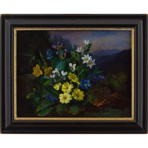 Franz Xaver Petter (Cercle), Nature Morte à La Flore Alpine