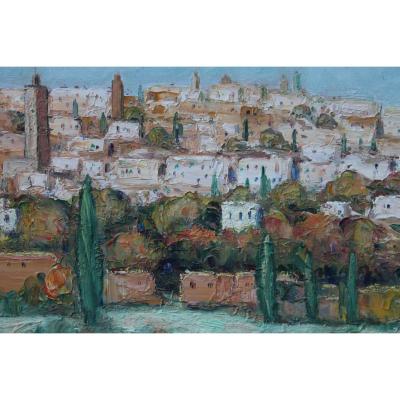 Painting Jr Sourgen, Village Of Rabat