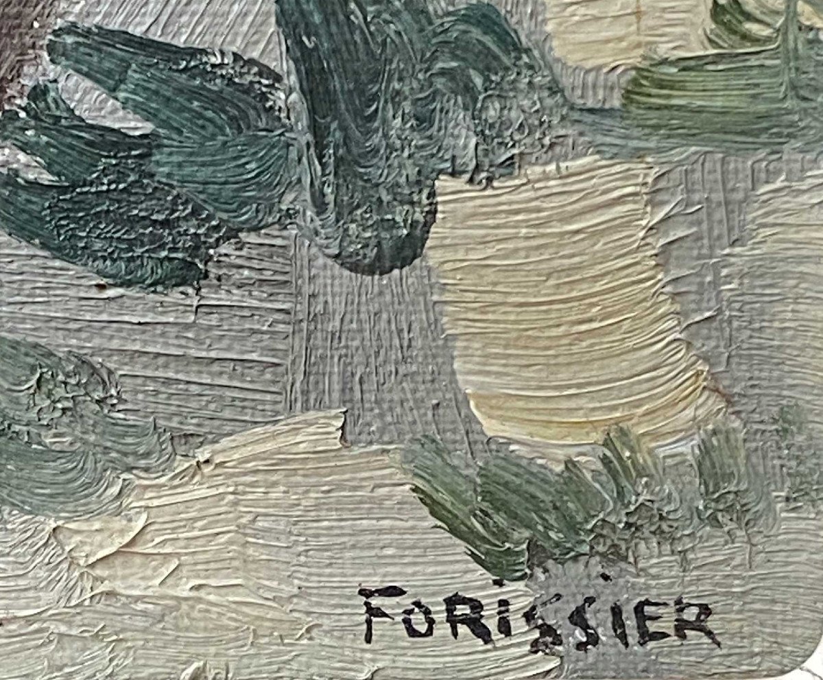 Painting Roger Forissier, Quays Of The Seine-photo-3