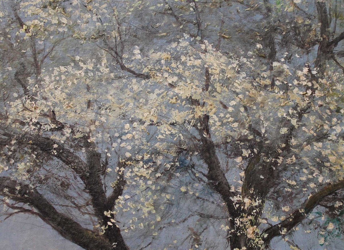 Painting, Landscape Jules Ambroise-photo-3