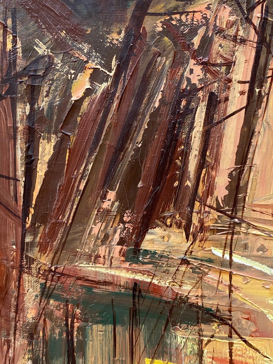 Peinture, étang Dans Les Landes, Gaston Larrieu-photo-5