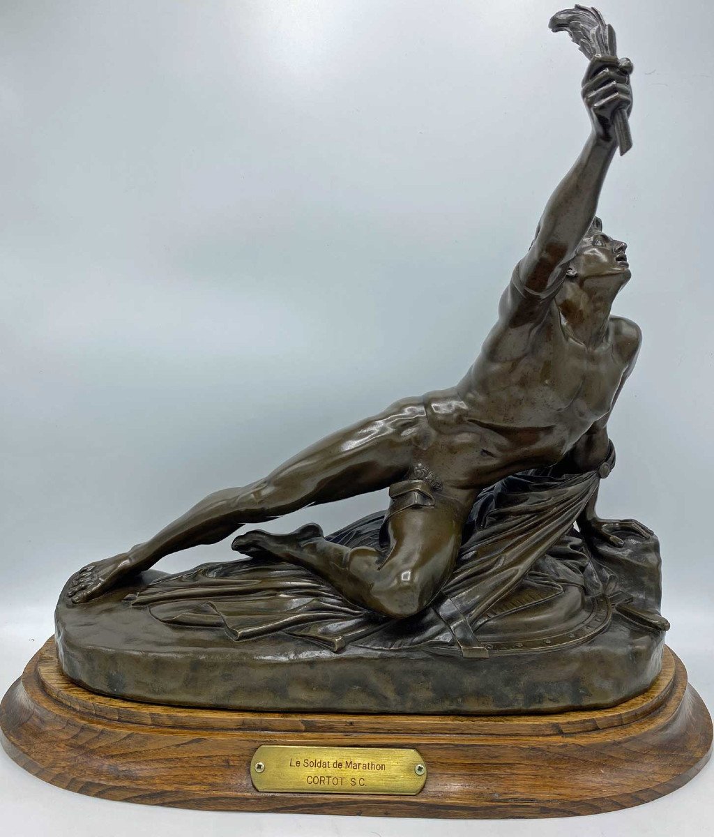 Soldier Of Marathon, After Jp Cortot, Barbedienne Fondeur-photo-4