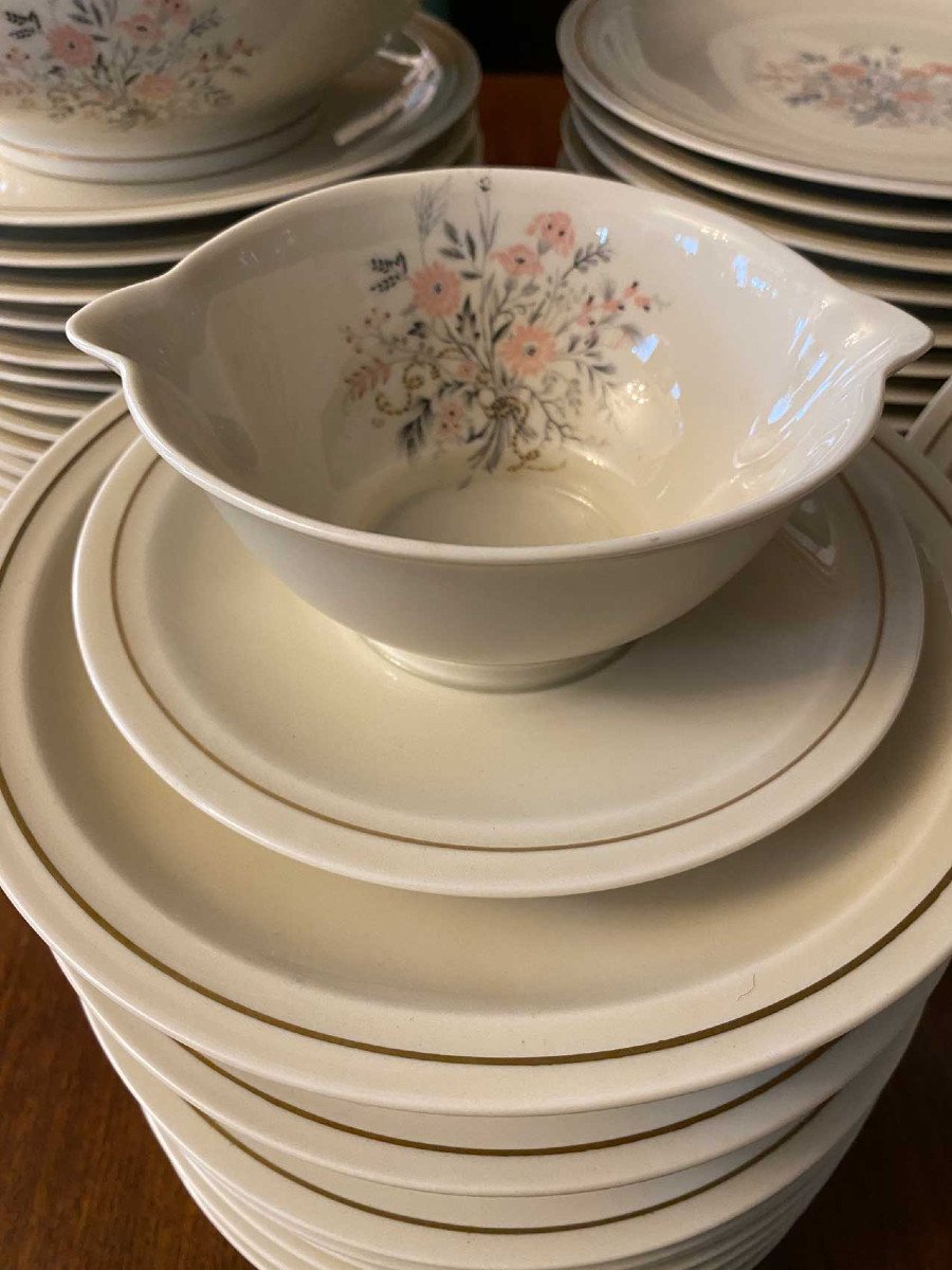 Service De Vaisselle En Porcelaine De Limoges, Théodore Haviland, Solange Patry-bié-photo-1