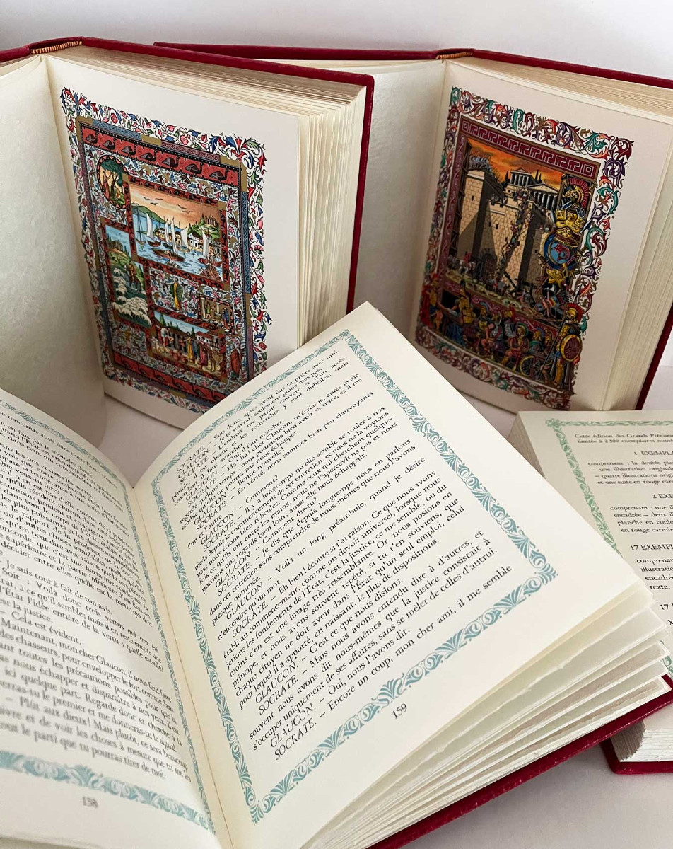 Les Grands Précurseurs, 4 volumes, illustration Jean Gradassi, Monte Carlo, 1980-photo-2