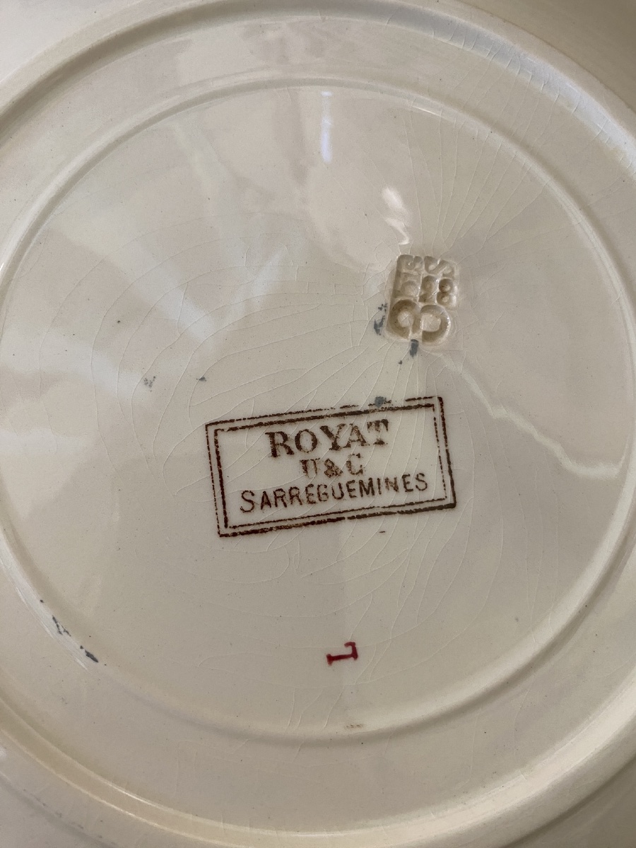 Service de vaisselle en faïence Sarreguemines, modèle Royat-photo-1