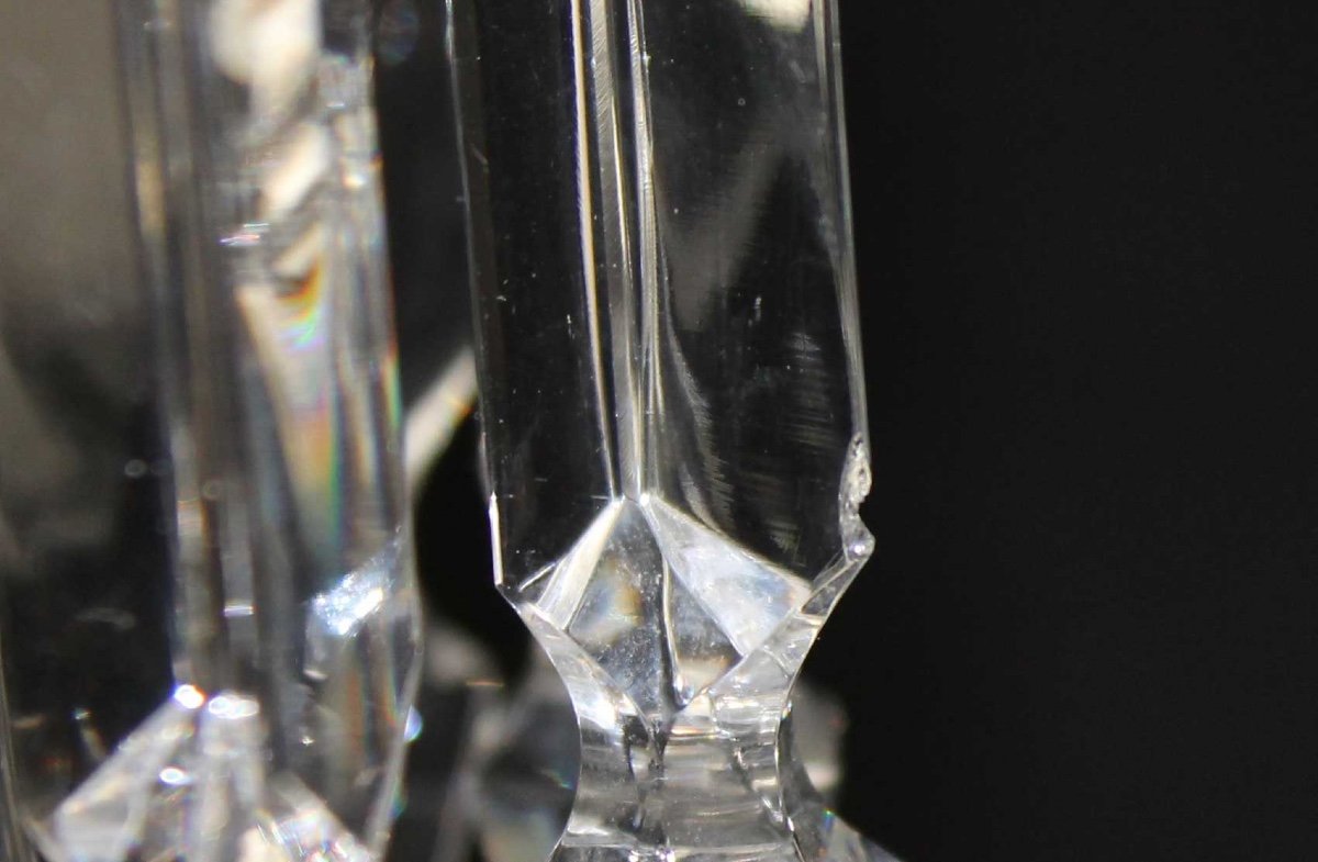 Bougeoir en cristal de Baccarat et son photophore-photo-5