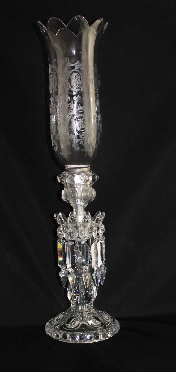 Baccarat Crystal Candlestick And Its Tealight Holder