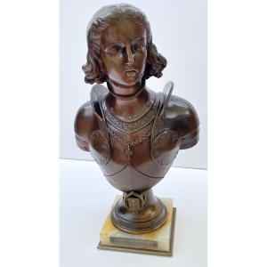 Bronze Sculpture Joan Of Arc Duchoiselle 