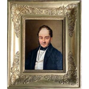 Painting By Jeanne Gadou-boyer, Portrait Of A Man